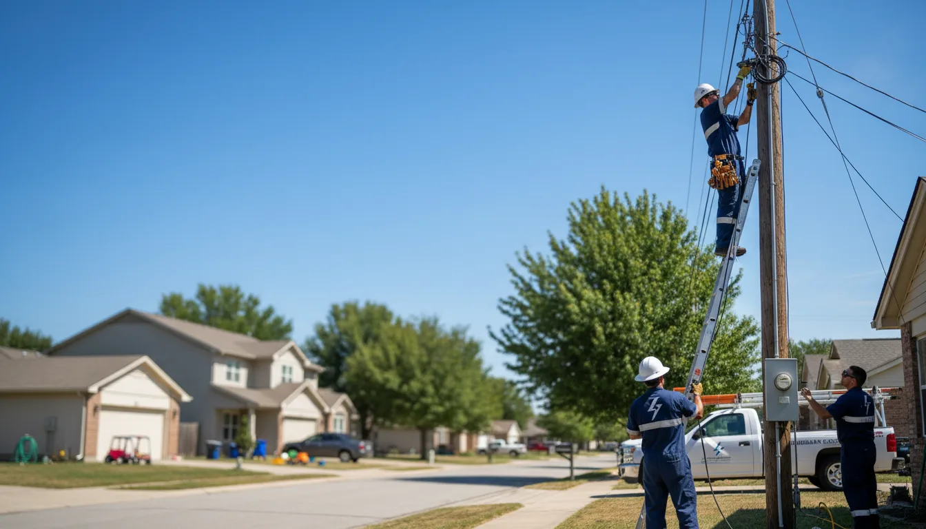Residential electrician providing installation services in Verona, ND
